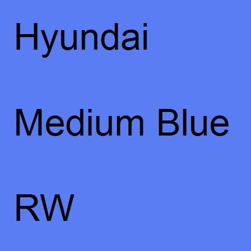 Hyundai, Medium Blue, RW.